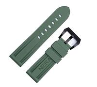 BNCXMO Fluorine Cubón 22 mm Banda de vigilancia de la banda de relojes de 24 mm para la correa de los relojes Panerai