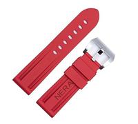 BNCXMO Fluorine Cubón 22 mm Banda de vigilancia de la banda de relojes de 24 mm para la correa de los relojes Panerai