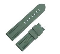 BNCXMO Fluorine Cubón 22 mm Banda de vigilancia de la banda de relojes de 24 mm para la correa de los relojes Panerai