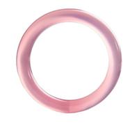 BNCXMO Gangle de ágata rosa de hielo natural de 10 mm Pulsera de jade de hibisco para mujeres Regalo de joyería de calcedonia para esposa (tamaño: 58 mm)