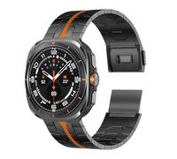 BNCXMO Hombres Pulseras de acero inoxidable para Galaxy Watch Ultra 47 mm sin GAPS PRINCIPIA DE REEMPLAZO DE METAL