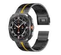 BNCXMO Hombres Pulseras de acero inoxidable para Galaxy Watch Ultra 47 mm sin GAPS PRINCIPIA DE REEMPLAZO DE METAL