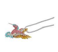 BNCXMO Joyas de niñas Collar de Colgante de pájaros de Moda para Mujeres Cadena de Diez diillos de imitación Joya de clavícula Vintage Collar Elegante