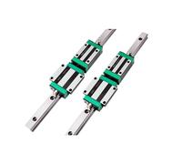 BNCXMO Kit de guías lineales 2pcs HGR15 HGR20 HGR25 HGR30 Guía de riel Square 4 PCS HGH/HGW Sluyes (Color: 2 rieles 4 HGW25cc, tamaño: 700 mm)
