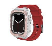 BNCXMO Kit de modificación de 45 mm para Band 8 Case Mod Kit de 44 mm, carcasa de metal de acero, correa de silicona para iWatch Serie 8, 7, 6, 5, 4, 44mm For 6/5/4/SE, A