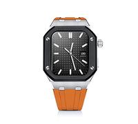 BNCXMO Kit de modificación de casos de lujo de 44 mm para banda 44 Mod Kit Metal Bisel Strap para iWatch 4 5 6 SE Bands Accesorios