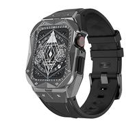 BNCXMO Kit de modificación de lujo Bisel de marco de metal modificador para la caja de la banda 7 6 5 4 3 44 mm 45 mm Correa de banda de reloj para iwatch 7 6 5 SE