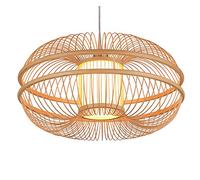 BNCXMO Lámpara de lámpara del Anillo de araña Accesorio de iluminación de Madera de Madera Pastoral bambú de Techo luz 1 Ligero Colgante Hecho a Mano Accesorio de Colgante para Colgantes para Comedor