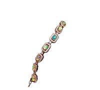 BNCXMO Mejor regalo Real Natural 925 Pulsero de opal de joyería de plata