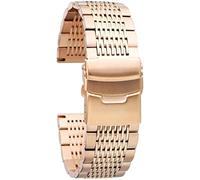 BNCXMO Mira correa exquisita pulsera de reloj para hombres correa correa 22 mm 20 mm 18 mm 24 mm Correa de acero inoxidable Pulsera de oro de lujo