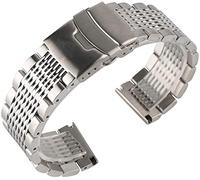 BNCXMO Mira correa exquisita pulsera de reloj para hombres correa correa 22 mm 20 mm 18 mm 24 mm Correa de acero inoxidable Pulsera de oro de lujo