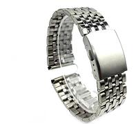 BNCXMO Mira la correa del extremo sólido de liberación rápida adecuada para 22 mm de 20 mm de metal de metal de acero inoxidable Correa de hebilla de hebilla /16 mm/dorado con herramienta