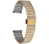 BNCXMO Mira la correa, la banda de reloj de acero inoxidable de acero de oro plateado de 20/22 mm de la banda de mariposa de la pulsera de la pulsera de la pulsera de la pulsera.