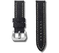 BNCXMO Mira la correa, las bandas de reloj de lienzo, lanzamiento rápido, premium, caki, dos piezas, correas de reloj matt acero hebilla 20 mm de 24 mm de 24 mm