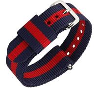 BNCXMO Mira las bandas de reloj de reemplazo de nylon de nylon premium para hombres y mujeres de reemplazo de reemplazo de la banda de reemplazo transpirable D-19 mm (Color: F, Tamaño: 17 mm)