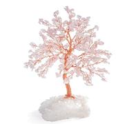 BNCXMO Natural Crystal Tree Gemstone Money Tree Feng Shui Figurine Árbol de la Vida Ornamento para Reiki Healing Buena Suerte Decoración del hogar, E-25 cm