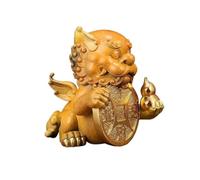 BNCXMO Ornamentos de la Fortuna de la Estatua de Fengshui de Cobre Retro Chino Pixiu Study Office Desktop Decoraciones de Escritorio de Casas Decoración del Escritorio (Color: Izquierda, tamaño: l)