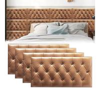 BNCXMO Paneles de Pared tapizados con cabecero de cáscara y Palo, Panel de Pared tapizado de Dormitorio Autoadhesivo/Sala de Estar