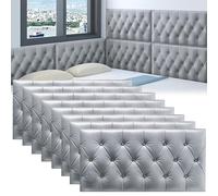 BNCXMO Paneles de Pared tapizados con cabecero de cáscara y Palo, Panel de Pared tapizado de Dormitorio Autoadhesivo/Sala de Estar