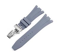 BNCXMO Para AP Royal Oak Offshore 15400/15202/15703 RABER Silicone Watch Strap Men Accesorios de correa de reloj 27 mm (color: Oro de naranja, tamaño de rosa, tamaño: 27 mm)