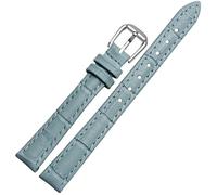 BNCXMO Para cualquier banda de cuero de marca para la banda de grano de cocodrilo de niñas y alumnos 10 12 14 16 18 mm NEGRO marrón rojo blanco Correa azul