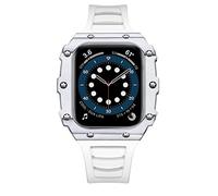 BNCXMO Para el caso de la correa de metal de lujo, el kit de modificación de la correa de metal 38 40 41 42 44 45 mm de banda de vigilancia compatible con iWatch 7 6 5 4 3 2 SE