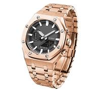 BNCXMO Para GA2110SU-1A MOD Kit Accesorios con cubierta inferior GA2100 Modelo Oak Todas las bandas de reloj de estilo de bisel de metal