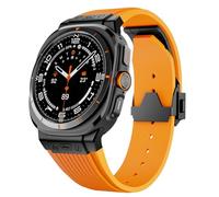 BNCXMO Para Galaxy Watch Ultra Strap 47 mm accesorios Fluororubber Sport Pulsera para Galaxy Watch 7 Ultra Watchands