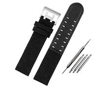 BNCXMO Para Hamilton Khaki Field Watch H760250/H77616533/H70605963 H68201993 Reloj Correa de cuero genuino Banda de reloj 20 mm (color: 26 mm, tamaño: 22 mm)