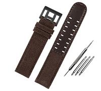 BNCXMO Para Hamilton Khaki Field Watch H760250/H77616533/H70605963 H68201993 Reloj Strap de cuero genuino Banda de reloj de cuero 20 mm (color: 26 mm, tamaño: 22 mm)