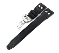 BNCXMO Para IWC Pilot Mark Portugieser Portofino Watch Bands 20 mm 21 mm 22 mm Correa de cuero Banda de reloj marrón negro para hombres Pulseras