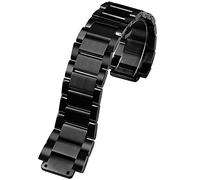 BNCXMO Para la correa yuBo Watch Big Bang Classic Fusion Men Women Solid Solid Socking Steel Bod-Bod-Band de 21-13 mm (Color: Plata, Tamaño: 21-13 mm)