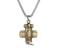 BNCXMO Productos para niñas 925 Collar de Rock and Roll de Plata esterlina para Mujeres y Hombres, Collar de violín de Hip Hop Colgante de Guitarra de Guitarra de Guitar