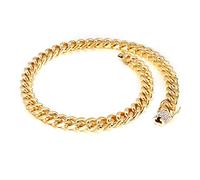 BNCXMO Pulsera de acero inoxidable para hombres, hebilla de circón, pulsera de cadena de acera, gran regalo para hombres y mujeres