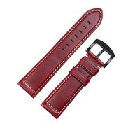 BNCXMO Pulsera de banda de reloj de cuero encerado italiano de 18 mm 20 mm 22 mm de 24 mm Accesorios de muñeca de muñeca