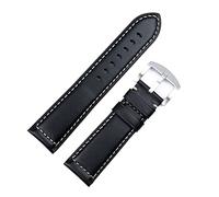 BNCXMO Pulsera de banda de reloj de cuero encerado italiano de 18 mm 20 mm 22 mm de 24 mm Accesorios de muñeca de muñeca