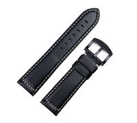 BNCXMO Pulsera de banda de reloj de cuero encerado italiano de 18 mm 20 mm 22 mm de 24 mm Accesorios de muñeca de muñeca