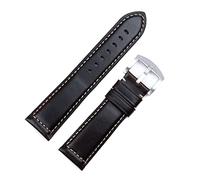 BNCXMO Pulsera de banda de reloj de cuero encerado italiano de 18 mm 20 mm 22 mm de 24 mm Accesorios de muñeca de muñeca