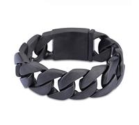 BNCXMO Pulsera de cadena de acera de acero inoxidable de acero inoxidable para hombres Longitud de 22 cm de 220x24 mm, acero inoxidable, sin piedra preciosa