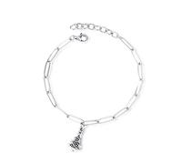 BNCXMO Pulsera de damas S925, brazalete de personalidad del árbol de Navidad,
