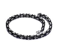 BNCXMO Pulsera de enlace para hombres, brazalete de hebilla de acero inoxidable 3D para hombres