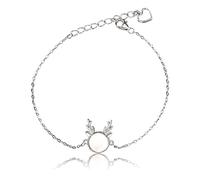 BNCXMO Pulsera de mujeres S925, pulsador de asuntas de Navidad ajustables, temperamento simple