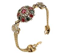 BNCXMO Pulsera de oro de pulsera vintage pulsera de resina de diamantes de imitación para mujeres Regalo de joyería, collar de joyas, pulseras