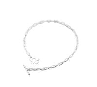 BNCXMO Pulsera del tobillo delicada - 925 Fashion de plata esterlina Cadena de palo de flores dulces para mujeres esposa esposa mejor amiga fina s925 joyería
