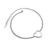 BNCXMO Pulsera del tobillo delicada - 925 STERLING Silver Fashion Jewelry Weletry Romantic Heart Chain Toblets for Wife Best Friend (Color: tobilleras)
