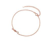 BNCXMO Pulsera del tobillo delicada,- Fashion Genuine 925 Sterling Silver Sweet Moon Warfer Tassel Anklets For Women Best Friend Jewelry regalo
