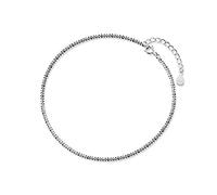 BNCXMO Pulsera del tobillo delicada,- Minimalista 925 Fashion de plata esterlina Babysbreath Anklets For Women Wedding Silver 925 Jewelry Gift