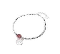 BNCXMO Pulsera del tobillo delicada - Pulsera de monedas Real 925 Beads de la cadena de caja de plata esterlina Pulseras Anklets Regalo para mujeres Joyas de boda para niñas