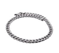 BNCXMO Pulsera para hombres, hebilla plana para hombres, brazalete de enlace de cadena para hombres