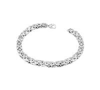 BNCXMO Pulsera premium para hombres acero inoxidable bizantino brazalete hip hop rapero joya de moda gran regalo para hombres y mujeres